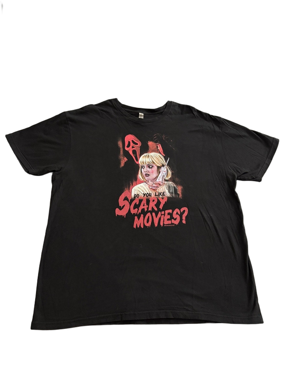 Scream Ghostface Do You Like Scary Movies Graphic Tee XXL Horror Movie Shirt